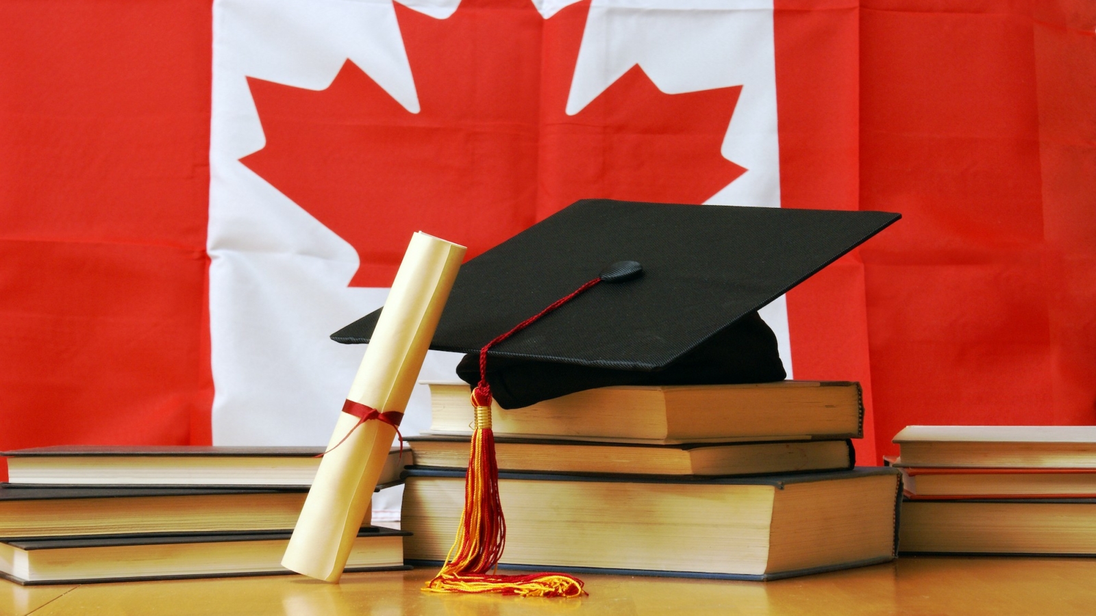 A theme based image of canadian school and education.