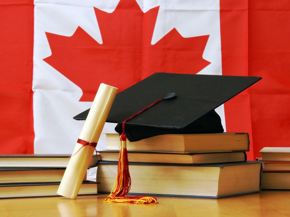 A theme based image of canadian school and education.
